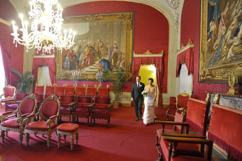 Civil ceremony at the Red Hall in Florence