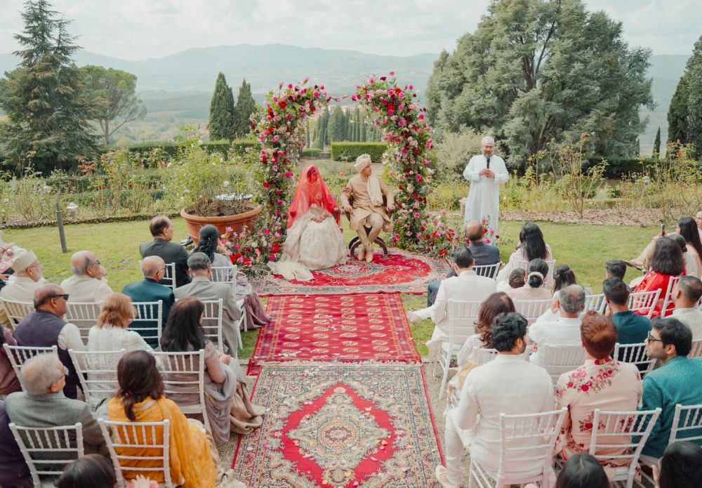 Indian wedding at the villa in Florence